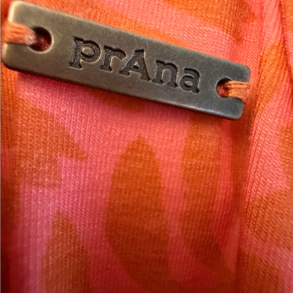 Prana Orange Floral Spaghetti-Strap Midi Dress - Picture 7 of 9